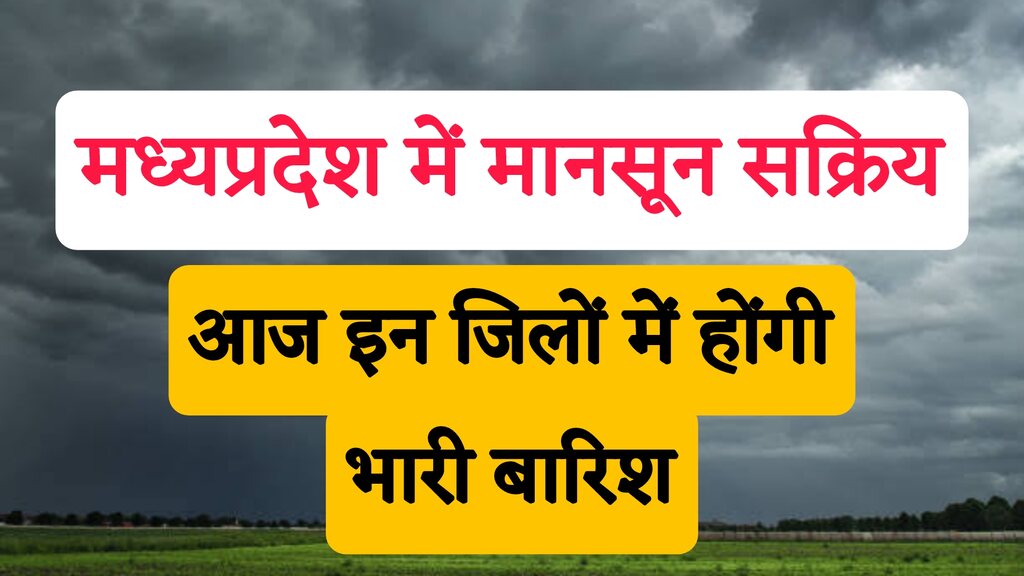 Weather Alert : एमपी के 33 जिलों में भारी बारिश, 24 घंटों में यहां होंगी लगातार बारिश 