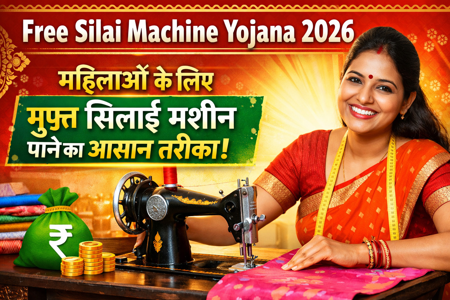 Free Silai Machine Yojana 2026 महिलाओं के लिए मुफ्त सिलाई मशीन पाने का आसान तरीका!