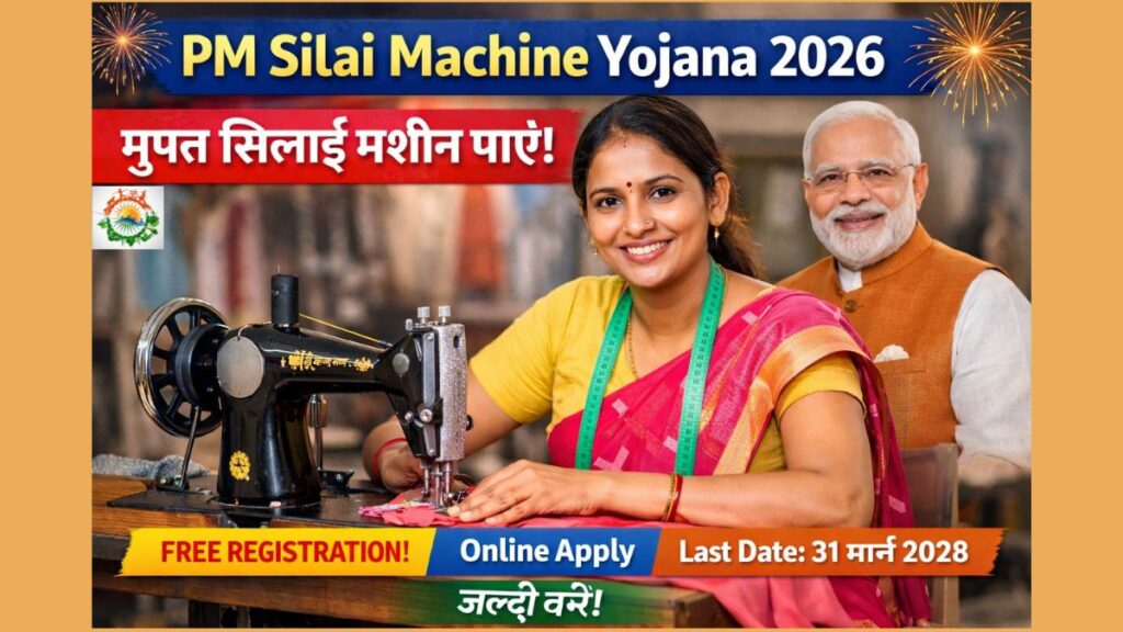 PM Silai Machine Yojana 2026: मुफ्त सिलाई मशीन पाने का आसान तरीका + Online Registration और Dates जानें!
