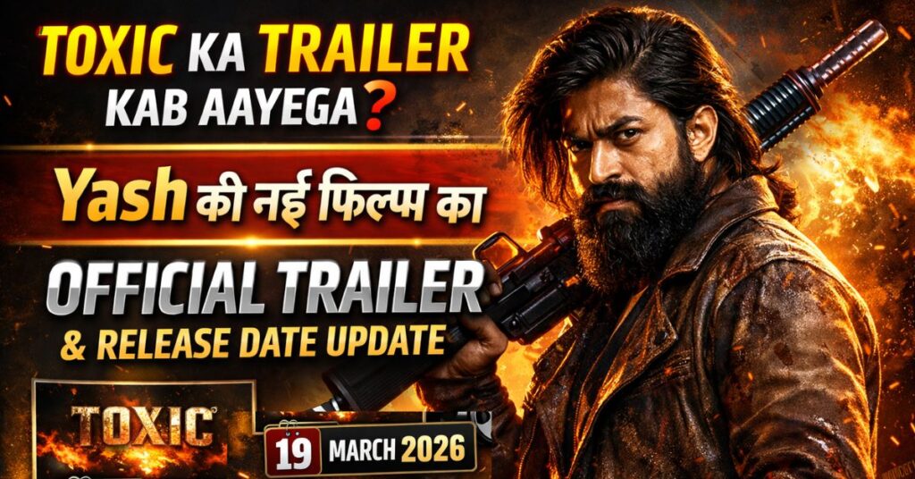 Toxic Ka Trailer Kab Aayega? | Yash की नई फिल्म का Official Trailer और Release Date Update