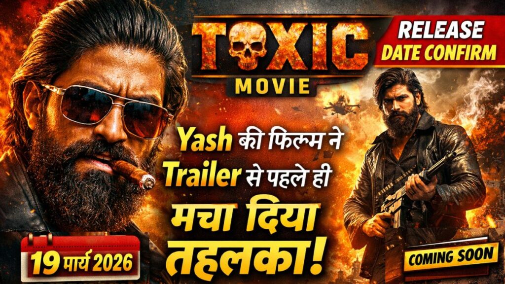Toxic Movie Release Date Confirm: Yash की फिल्म ने Trailer से पहले ही मचा दिया तहलका
