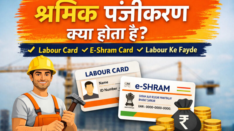 Shramik Panjikaran Kya Hota Hai Labour Card Aur E-Shram Card Ke Fayde, Antar Aur Poora Guide