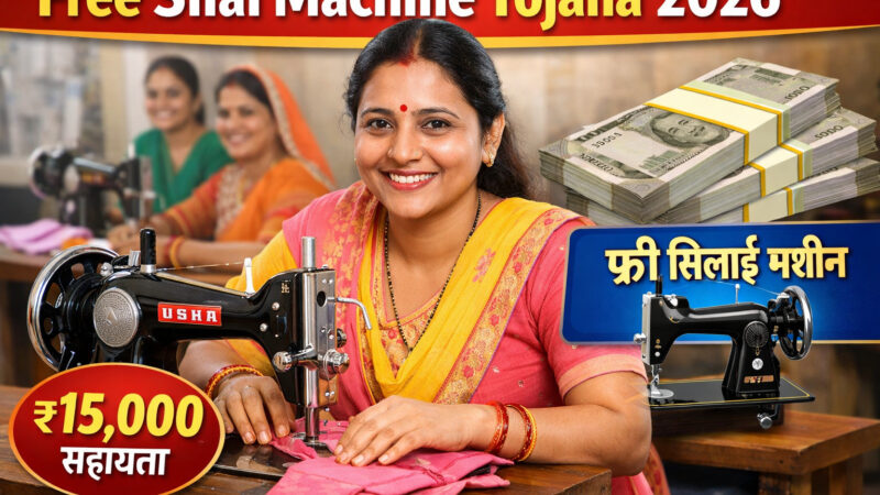 Free Silai Machine Yojana 2026 महिलाओं को फ्री सिलाई मशीन और ₹15,000 की मदद