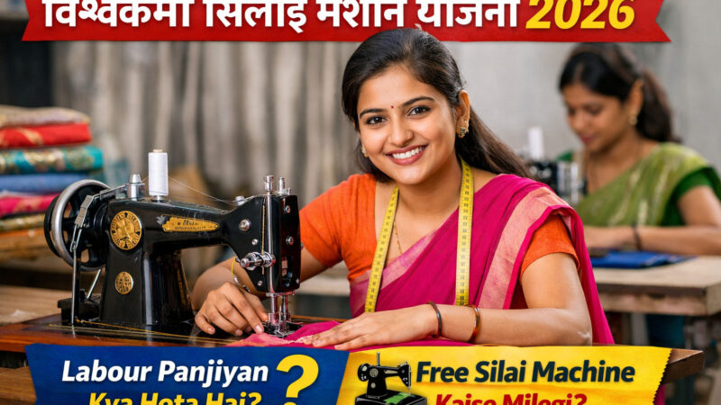 Vishwakarma Silai Machine Yojana 2026 kaise milegi free silai machine aur kya hai Labour Panjiyan