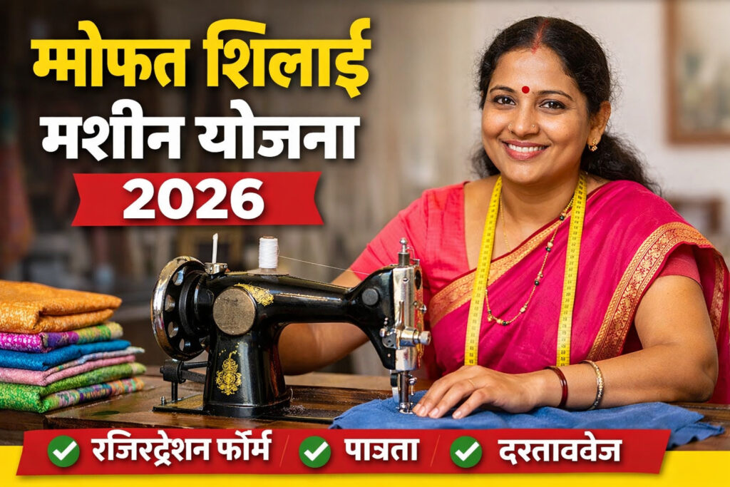 फ्री सिलाई मशीन रजिस्ट्रेशन फॉर्म 2026 कैसे भरें, पात्रता और जरूरी दस्तावेज